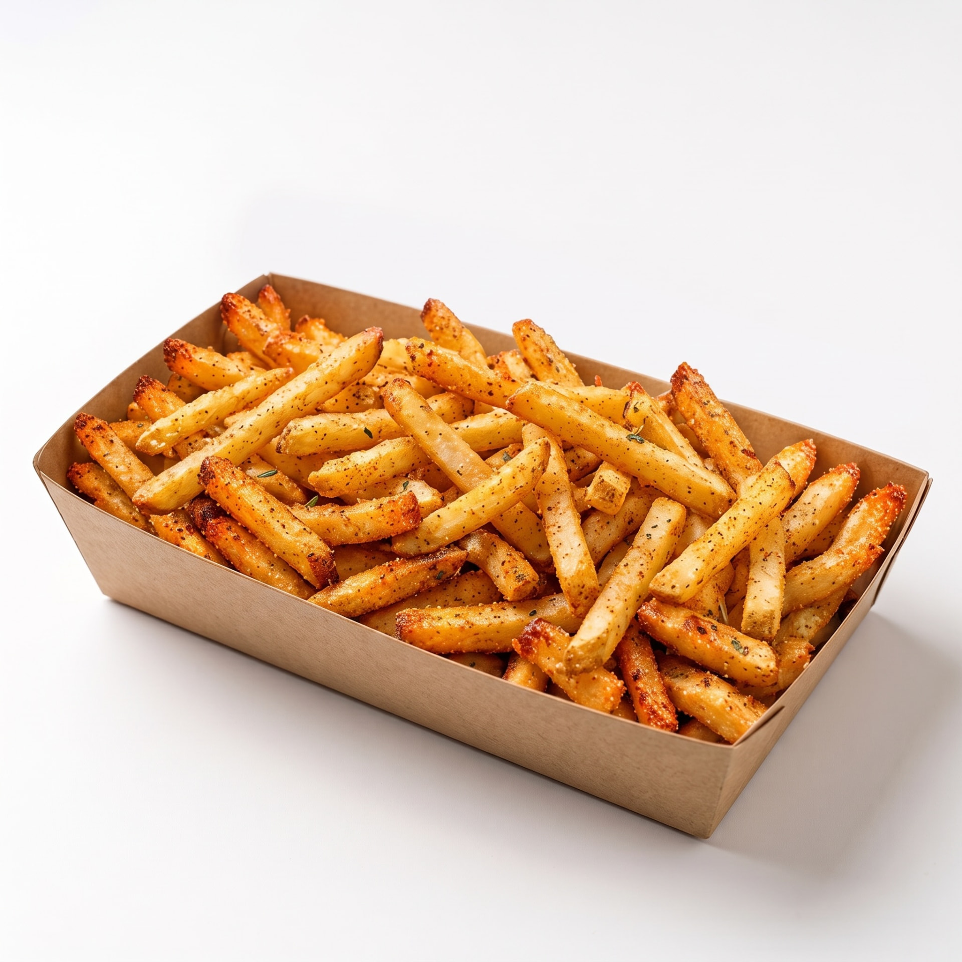 Freshly prepared Idaho fries.