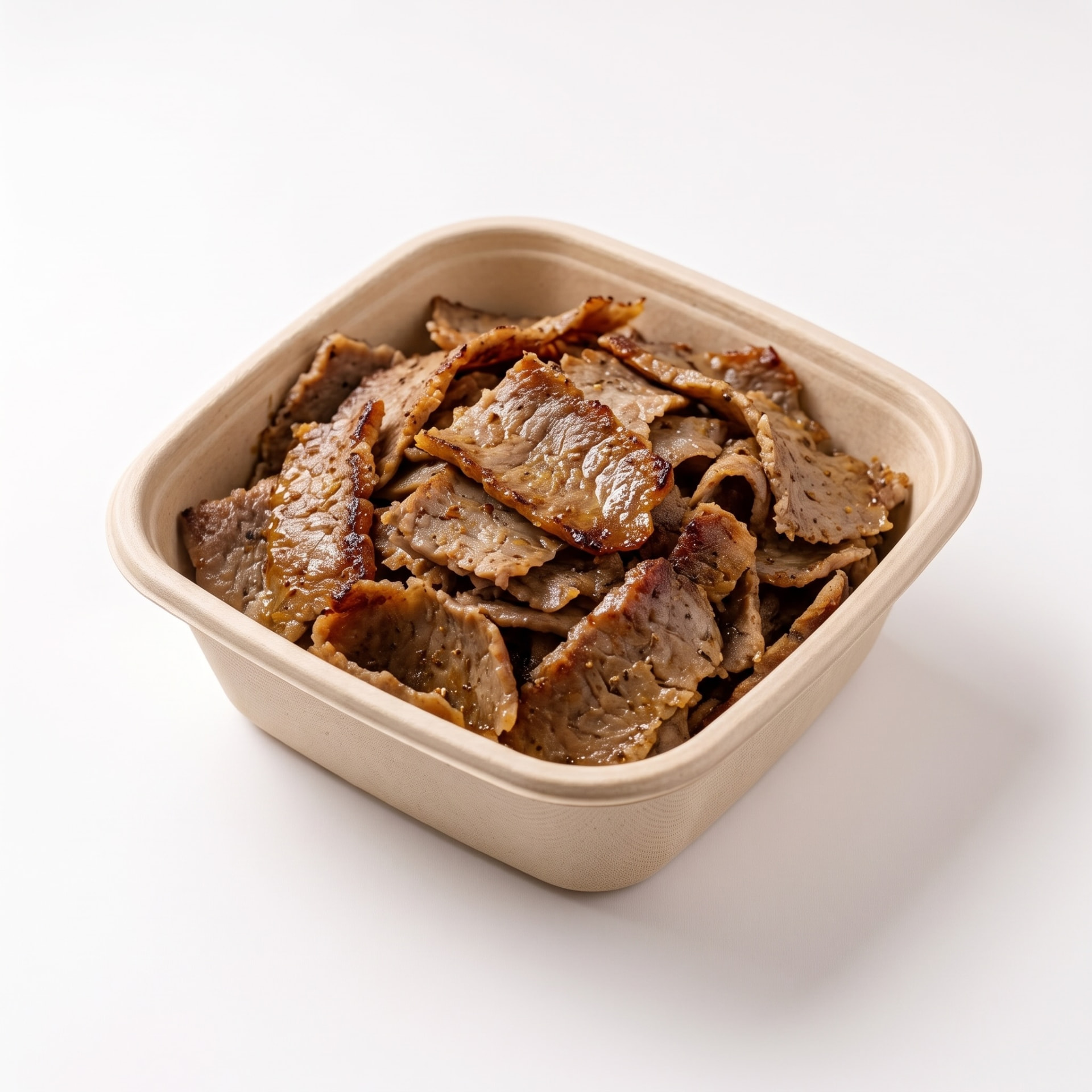 Extra side of seasoned gyro meat.